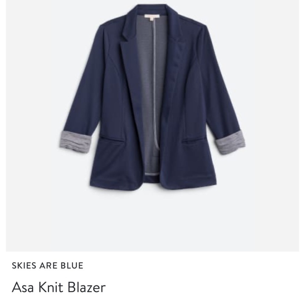 Navy blue work blazer